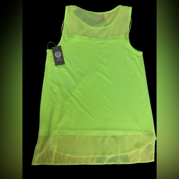 Vince Camuto Green Sleeveless Tank Top with Relaxed Fit - Picture 7 of 12